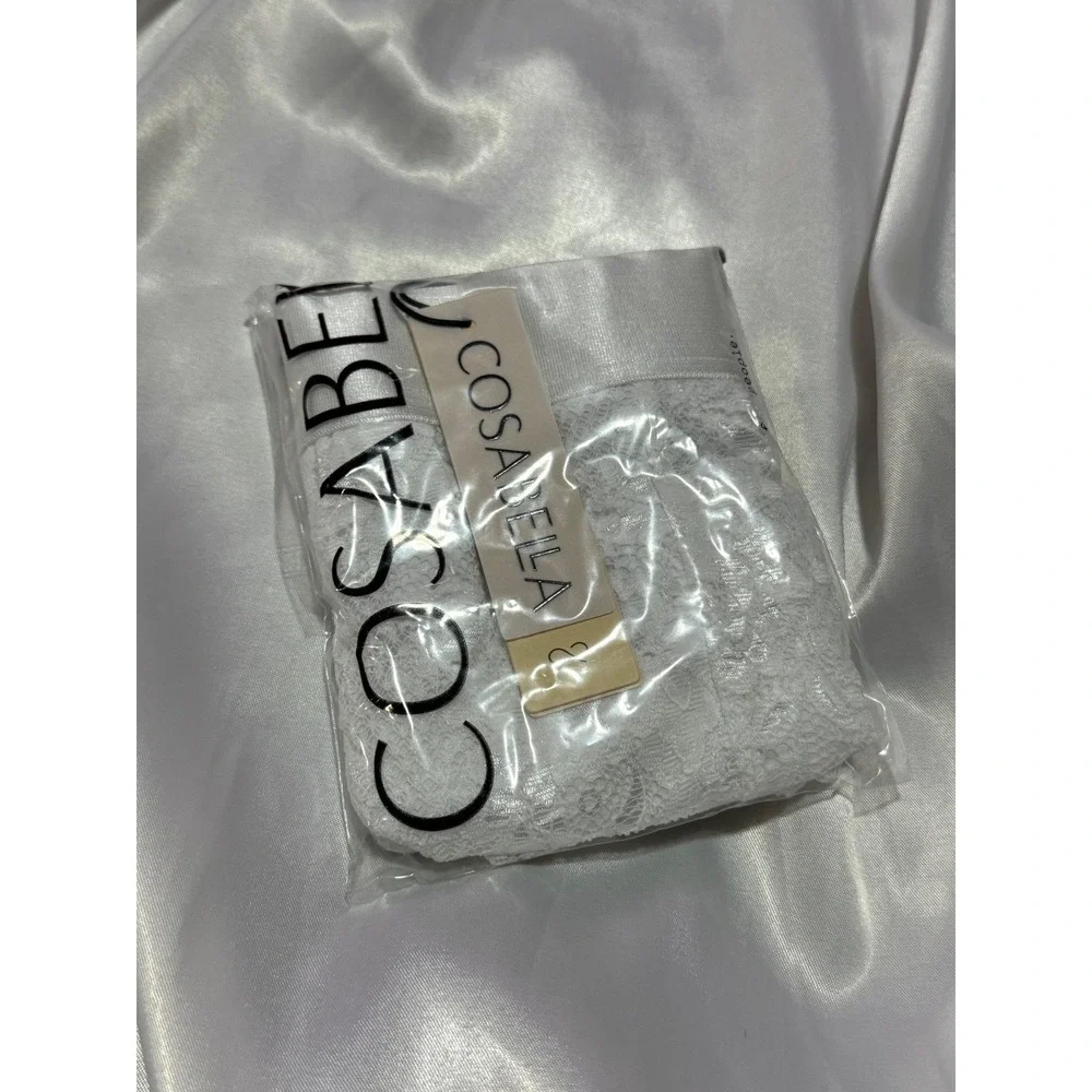 Cosabella Never‎ Say Never Mens Sports Brief White Lace Underwear size XL